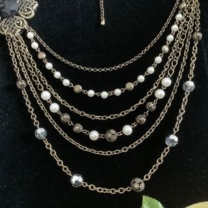 Art By Amy Labbe - American Flag Necklace